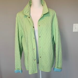 Mint Green Quilted Jacket Size XL